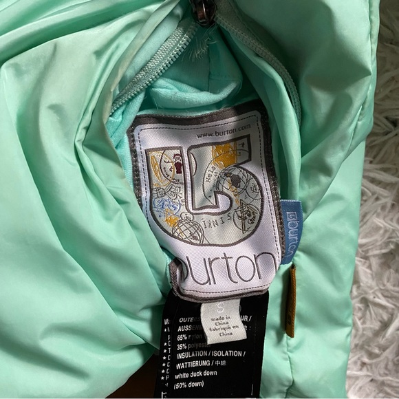 BURTON Reversible Down Puffer Jacket size S - Picture 8 of 12